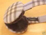 Burberry Earmuffs Blue Check *Authentic* Ear muff