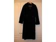 £35 - IMITATION FUR COAT,  long,  black, 