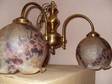 £15 - 3 LIGHT Antique Brass complete