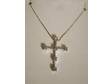 WHITE GOLD DIAMOND CROSS Beautiful 9-carrot white-gold....