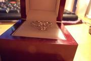 Princess cut Daimond cluster Ring 0.75ct