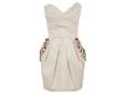 Lipsy Jewelled Pocket Dress- Cream