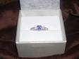 9ct White Gold Diamond Heart Ring New!