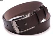 NWT BURBERRY London Black Leather Thin Belt Size large