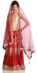 Traditional Red Bridal Look of Virtues Brand