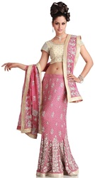 Orchid Silver Lehenga Dupatta of Virtues Brand