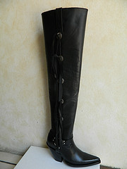 Fringe cowboy boots 18 tall made to order sharp,  round or square toe a