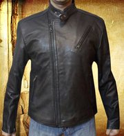 Tony stark iron man leather jacket