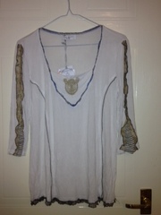 Elisa Cavaletti New white long sleeves t-shirt/vintage