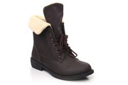 Womens Roll Top Style Winter Ankle Boots Snow Shoes