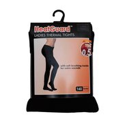 HeatGuard Womens 140 Denier Black Thermal Tights