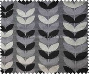 Grey color velvet upholstery fabric