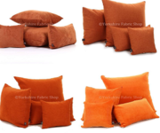 We carry a huge selection of Orange velvet upholstery fabric