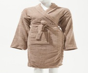 Buy Man & Woman Unisex 100 % Cotton Bathrobe - Coffee