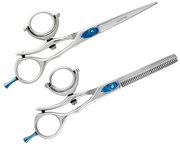 Left Handed Hairdressing Barber Salon Scissors,  Thinning Scissors set 