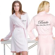  Custom Jersey Lightweight Bathrobe with Front & Back Embroidery