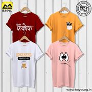 Grab Trendy T shirts for Men Online India at Beyoung