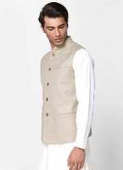 JUTE COTTON MEN'S WAISTCOAT