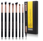 Rose Gold Eye Makeup Brush Set By Oscar Charles Beauty