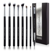 Silver Eye Makeup Brush Set By Oscar Charles Beauty