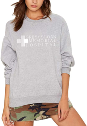 Women’s Crew Neck Pullover Sweatshirt Letter Logo Printed Soild Sweats