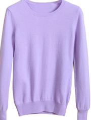 Womens Ladies Sweater Long Sleeve Crew Neck Soft Knitted Sweater