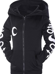 Vintage Punk Gothic Hoodie Long Sleeve Zip-up