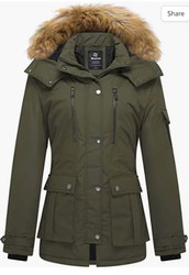 Wantdo Women's Quilted Winter Coat- https://amzn.to/3Lb7P2a
